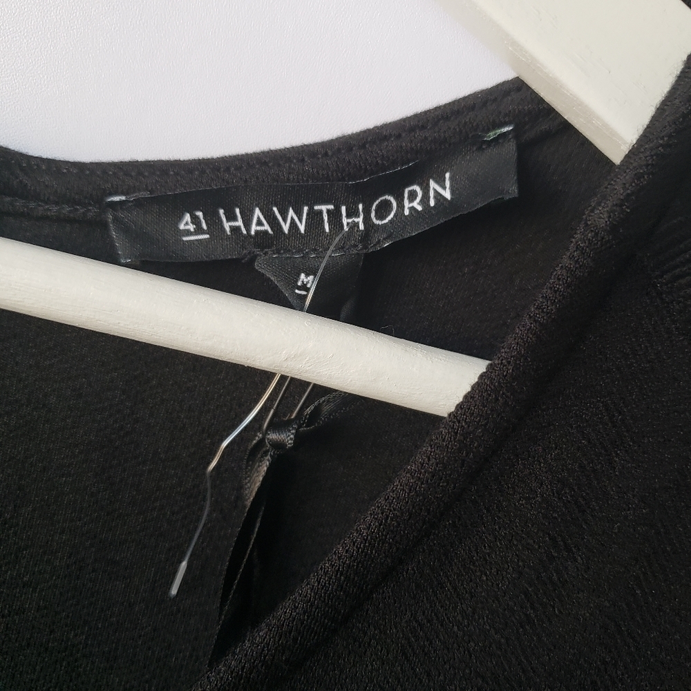 41 Hawthorn Stitch Fix Button Detail Black Dress View 6